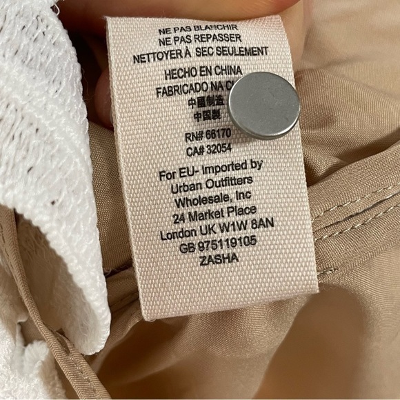 Saylor x Free People Zasha White Lace Open Back Lined Mini Dress Bridal 4, S/M - Picture 14 of 15